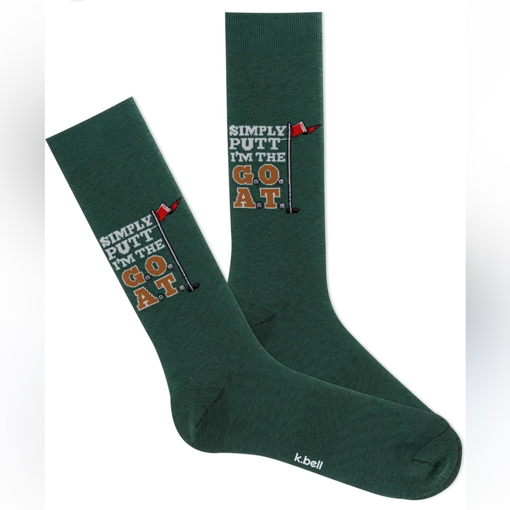 K. Bell Men's Green Golf Casual Socks